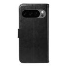 For Google Pixel 10 5G / 10 Pro 5G Global Tree & Cat Embossed Pattern Flip Leather Phone Case(Black) - 3
