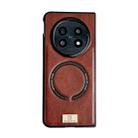For OPPO Find N5 Crazy Horse Pattern MagSafe Magnetic Phone Case(Coffee) - 1