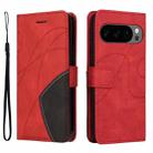 For Google Pixel 10 5G / 10 Pro 5G Global Dual-color Splicing Flip Leather Phone Case(Red) - 2