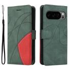 For Google Pixel 10 5G / 10 Pro 5G Global Dual-color Splicing Flip Leather Phone Case(Green) - 2