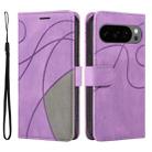 For Google Pixel 10 5G / 10 Pro 5G Global Dual-color Splicing Flip Leather Phone Case(Purple) - 2