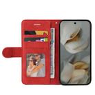 For Google Pixel 10 Pro XL 5G Global Dual-color Splicing Flip Leather Phone Case(Red) - 3