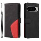 For Google Pixel 10 Pro XL 5G Global Dual-color Splicing Flip Leather Phone Case(Black) - 2