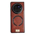 For vivo X Fold3 Crazy Horse Pattern MagSafe Magnetic Phone Case(Brown) - 1