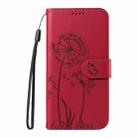 For Google Pixel 10 5G / 10 Pro 5G Global Dandelion Embossed Pattern Flip Leather Phone Case(Red) - 2