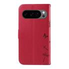 For Google Pixel 10 5G / 10 Pro 5G Global Dandelion Embossed Pattern Flip Leather Phone Case(Red) - 3