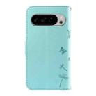 For Google Pixel 10 Pro XL 5G Global Dandelion Embossed Pattern Flip Leather Phone Case(Green) - 3