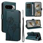 For Google Pixel 10 Pro XL 5G Global Dandelion Embossed Pattern Flip Leather Phone Case(Blue) - 1