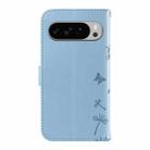 For Google Pixel 10 Pro XL 5G Global Dandelion Embossed Pattern Flip Leather Phone Case(Sky Blue) - 3