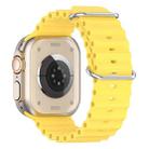 For Apple Watch 46mm / 49mm / 45mm / 44mm xDfind Ocean Silicone Watch Band(Yellow) - 2