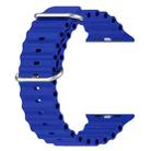 For Apple Watch 46mm / 49mm / 45mm / 44mm xDfind Ocean Silicone Watch Band(Sapphire Blue) - 3