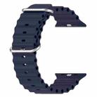 For Apple Watch 46mm / 49mm / 45mm / 44mm xDfind Ocean Silicone Watch Band(Midnight Blue) - 3