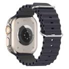 For Apple Watch 46mm / 49mm / 45mm / 44mm xDfind Ocean Silicone Watch Band(Midnight) - 2