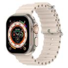 For Apple Watch 46mm / 49mm / 45mm / 44mm xDfind Ocean Silicone Watch Band(Starlight) - 1