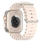 For Apple Watch 46mm / 49mm / 45mm / 44mm xDfind Ocean Silicone Watch Band(Starlight) - 2