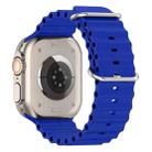 For Apple Watch 42mm / 41mm / 40mm / 38mm xDfind Ocean Silicone Watch Band(Sapphire Blue) - 2
