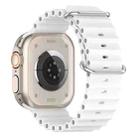 For Apple Watch 42mm / 41mm / 40mm / 38mm xDfind Ocean Silicone Watch Band(White) - 2