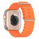 For Apple Watch 42mm / 41mm / 40mm / 38mm xDfind Ocean Silicone Watch Band(Orange) - 2