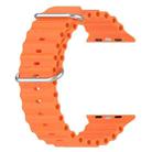 For Apple Watch 42mm / 41mm / 40mm / 38mm xDfind Ocean Silicone Watch Band(Orange) - 3
