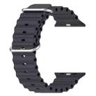 For Apple Watch 42mm / 41mm / 40mm / 38mm xDfind Ocean Silicone Watch Band(Midnight) - 3