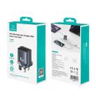 USAMS CC307 T66 45W Dual USB-C / Type-C GaN Fast Charger, UK Plug(Gunmetal) - 2