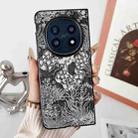 For OPPO Find N5 Embroidery Style Full Coverage Phone Case(Black) - 2