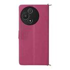 For TCL 60R 5G / 60 5G Multifunctional 6-Card Slots Leather Phone Case with Wrist Strap(Rose Red) - 3