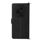 For TCL 605 / 60 SE Multifunctional 6-Card Slots Leather Phone Case with Wrist Strap(Black) - 3