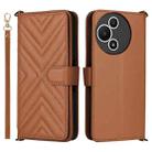 For TCL 60 SE NxtPaper 5G Multifunctional 6-Card Slots Leather Phone Case with Wrist Strap(Brown) - 1