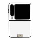 For Huawei Pura X Morandi Solid Color Leather Texture Phone Case(White) - 1