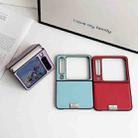 For Huawei Pura X Morandi Solid Color Leather Texture Phone Case(Yellow) - 3
