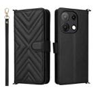 For Umidigi Note 100 4G / 5G / Note 100A Multifunctional 6-Card Slots Leather Phone Case with Wrist Strap(Black) - 1