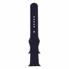 For Apple Watch 46mm / 49mm / 45mm / 44mm xDfind Solid Color Silicone Sports Watch Band(Dark Blue) - 3