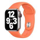 For Apple Watch 46mm / 49mm / 45mm / 44mm xDfind Solid Color Silicone Sports Watch Band(Orange) - 1