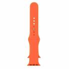For Apple Watch 46mm / 49mm / 45mm / 44mm xDfind Solid Color Silicone Sports Watch Band(Orange) - 3
