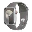 For Apple Watch 46mm / 49mm / 45mm / 44mm xDfind Solid Color Silicone Sports Watch Band(Grey) - 1
