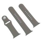 For Apple Watch 46mm / 49mm / 45mm / 44mm xDfind Solid Color Silicone Sports Watch Band(Grey) - 2