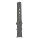 For Apple Watch 46mm / 49mm / 45mm / 44mm xDfind Solid Color Silicone Sports Watch Band(Grey) - 3