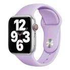For Apple Watch 46mm / 49mm / 45mm / 44mm xDfind Solid Color Silicone Sports Watch Band(Purple) - 1