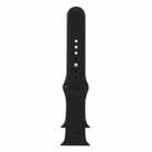 For Apple Watch 42mm / 41mm / 40mm / 38mm xDfind Solid Color Silicone Sports Watch Band(Black) - 3
