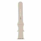 For Apple Watch 42mm / 41mm / 40mm / 38mm xDfind Solid Color Silicone Sports Watch Band(Starlight) - 3