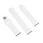 For Apple Watch 42mm / 41mm / 40mm / 38mm xDfind Solid Color Silicone Sports Watch Band(White) - 2
