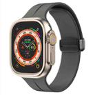 For Apple Watch 46mm / 49mm / 45mm / 44mm xDfind Solid Color Magnetic Buckle Silicone Watch Band(Dark Gray) - 1