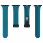 For Apple Watch 42mm / 41mm / 40mm / 38mm xDfind Solid Color Magnetic Buckle Silicone Watch Band(Cyan) - 3