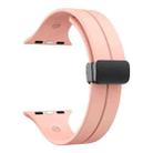 For Apple Watch 42mm / 41mm / 40mm / 38mm xDfind Solid Color Magnetic Buckle Silicone Watch Band(Pink) - 2