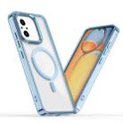 For Redmi 12C / 11A MagSafe Magnetic Clear Phone Case(Blue) - 1