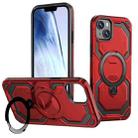 For iPhone 14 / 13 Cooling MagSafe Holder Phone Case(Red) - 1