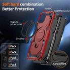 For iPhone 14 / 13 Cooling MagSafe Holder Phone Case(Red) - 2