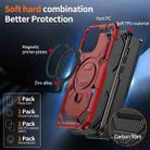 For iPhone 12 Pro / 12 Cooling MagSafe Holder Phone Case(Red) - 2