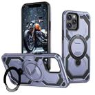 For iPhone 12 Pro / 12 Cooling MagSafe Holder Phone Case(Light Blue) - 1